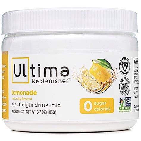 Ultima Health Ultima Replenisher Lemonade 30 Servings Hilife Vitamins