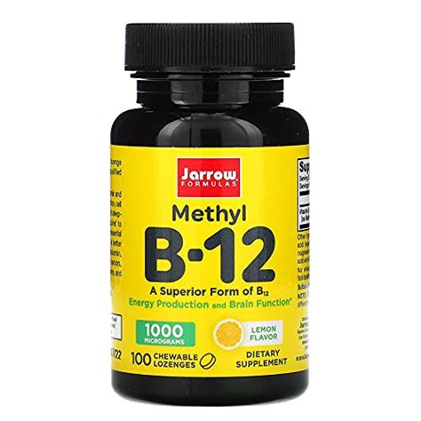 Jarrow Formulas Methylcobalamin Methyl B12 Supports Brain Cells And