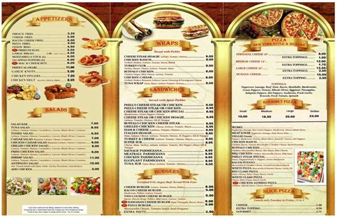 Menu At Two Cousins Pizza And Grill Pizzeria Snow Hill