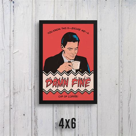 Twin Peaks A Damn Fine Cup Of Coffee Dale Etsy Canada
