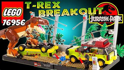 Lego Jurassic Park 76956 T Rex Breakout Lévasion Du T Rex Un Diorama Exceptionnel Youtube