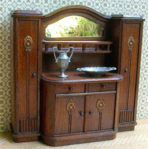 Innen mit fächern und schubladen. antike kl. Jugendstil Anrichte Schrank Manufaktur ...