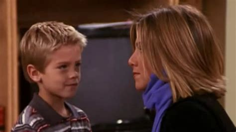 jennifer aniston shares shock at cole sprouse s age years after his role in friends mirror online
