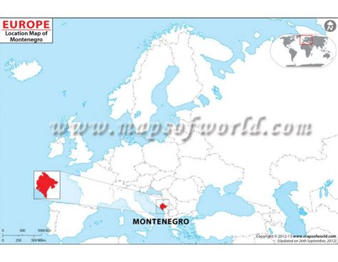 Check out the following images to see location of montenegro on maps. Buy Montenegro Location Map