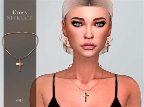 Sims 4 Cc Necklace Cross 25 Designs Maxis Match