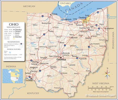 Maps Usa Map Ohio