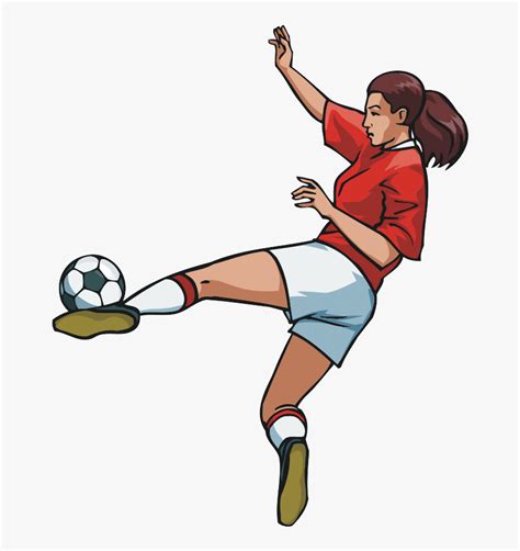 Female Soccer Player Clipart Hd Png Download Kindpng