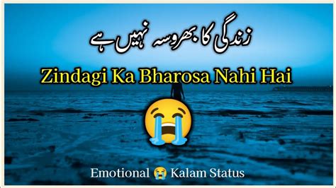 New Naat Status Heart Touching Nazam Status Zindagi Ka Bharosa Nahi Hai Sad Whatsapp Status