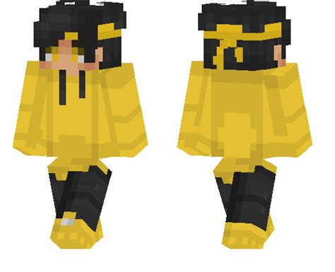 Yellow Hoodie Boy Minecraft Pe Skins