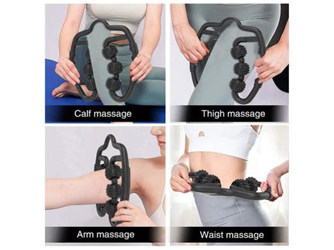 6 Wheel Fascia Muscle Massage Roller Cracked