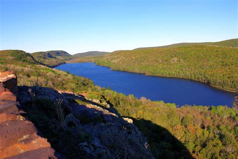 Ovewview Of Lake Of The Clouds At Porcupine Mountains State Park