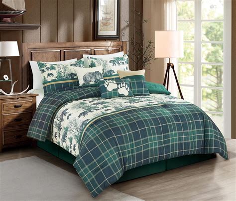 Chezmoi Collection Basin 7 Piece Southwestern Cabin Lodge Comforter Set