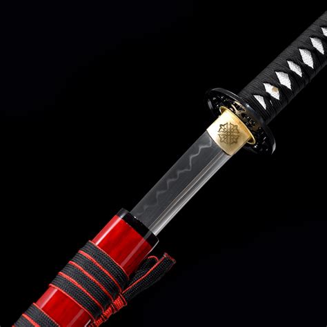 The katana is a japanese sword used by samurai, an aristocratic warrior class in feudal japan. Handmade T10 Carbon Steel Red Saya Theme Real Hamon Katana ...
