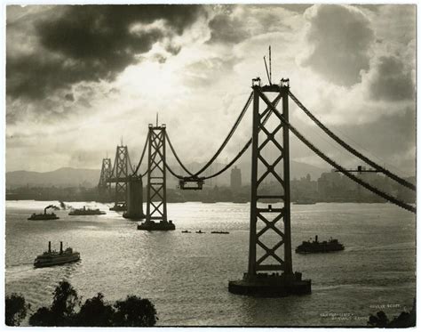 The Western Span Of The San Francisco Oakland Bay Bridge While Being