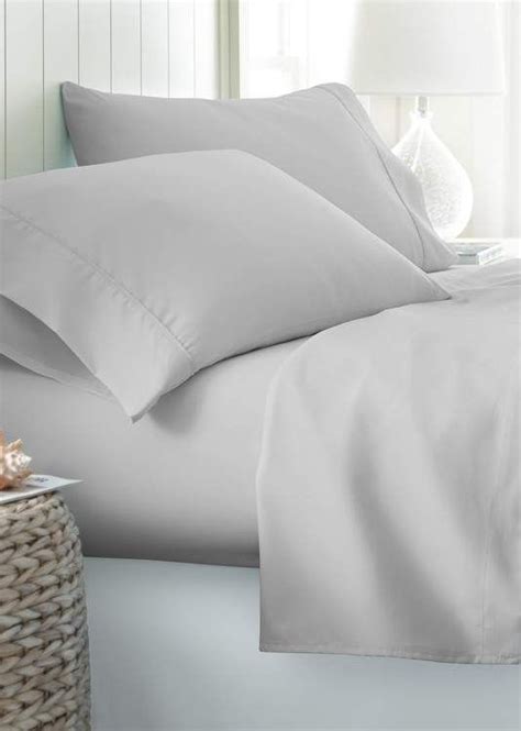 Ienjoy Home Twin Xl Hotel Collection Premium Ultra Soft Piece Bed Sheet Set Light Gray Bed