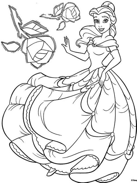 Belle is a fictional character that appears in the film entitled beauty and the beast. Coloring Pages Of Princess Belle - BubaKids.com