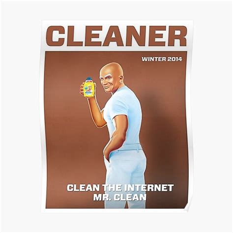 Mr Clean Kim Kardashian Meme Poster For Sale By Mkkodx Redbubble