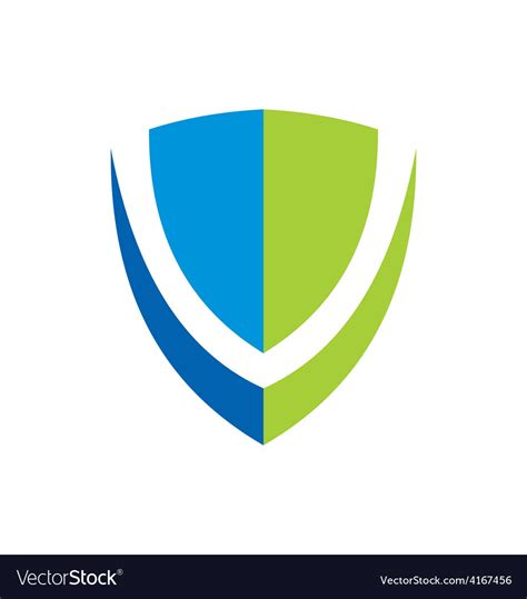 Shield Protection Logo Royalty Free Vector Image