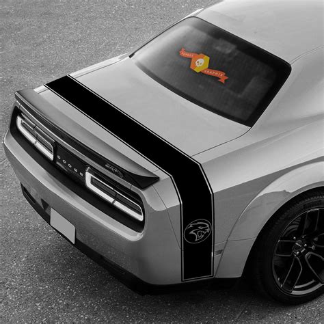 dodge challenger charger srt hellcat stripes hell cat vinyl decal graphic