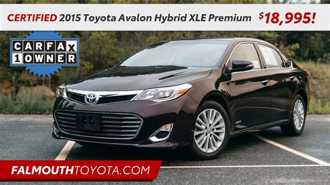 Certified 2015 Toyota Avalon Hybrid Xle Premium 18995 Youtube