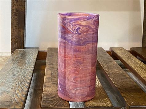 Vase Acrylic Pour Vase Acrylic Pour Pour On Glass Vase Etsy