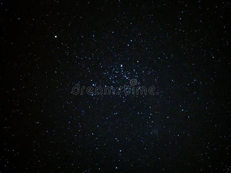 Night Sky Stars M35 Cluster And Gemini Constellation Stock Image