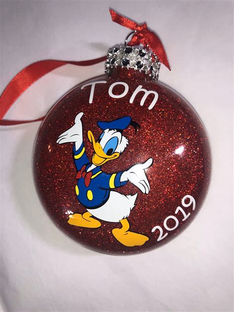 Personalized Donald Duck Christmas Ornament Etsy