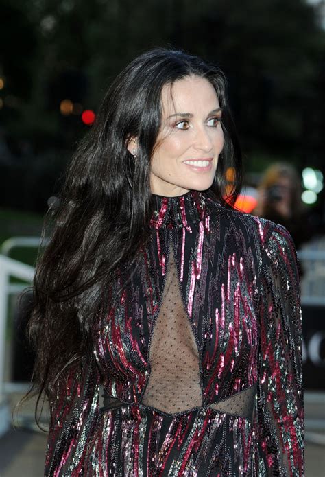 Society told me i was supposed to to hide my pregnant body. DEMI MOORE at Vogue 100th Anniversary Gala Dinner in ...