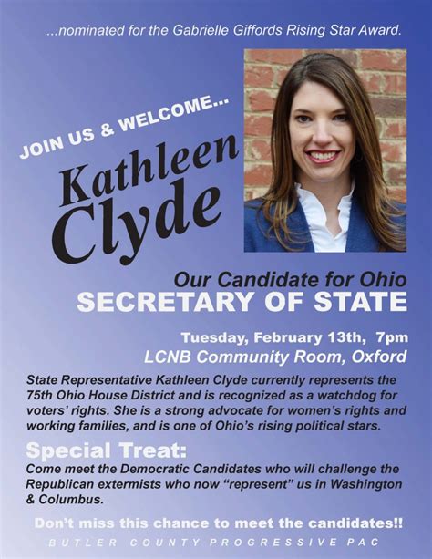 Event Kathleen Clyde Butler County Progressive Pac