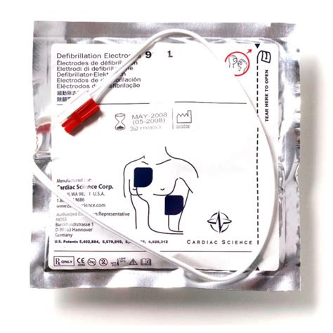 A defibrillator works by sending an electrical impulse to the heart and restoring its regular heartbeat. Cardiac Science Adult Defibrillator Pads One Set - St ...