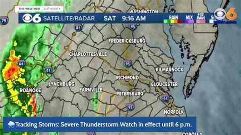 Severe Thunderstorm Watch In Effect Until 6 Pm ⛈️a Severe