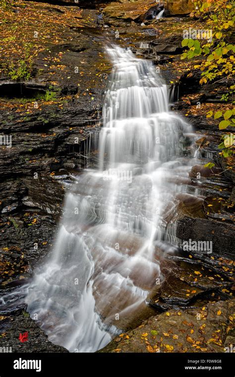 Waterfalls At Ricketts Glen State Park In Pennsylvania Stock Photo Alamy