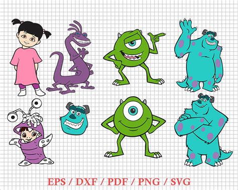 Bundle Monsters Inc Svg Monsters Svg Sully Svg Randall Svg Etsy Porn Sex Picture