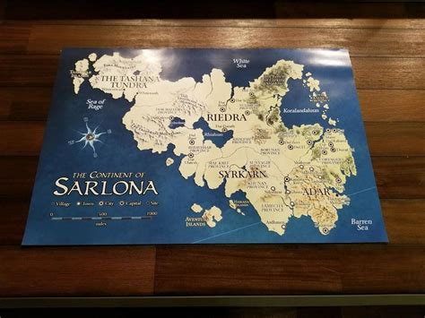 Eberron The Continent Of Sarlona Poster Map 24 X 36 Dungeons And