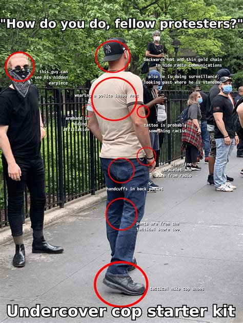 how to spot an undercover cop at a protest r praxisguides