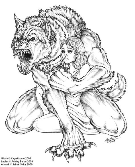There are a lot of coloring pages for kids on our website my coloring pages, for example: Werewolf (Characters) - Printable coloring pages