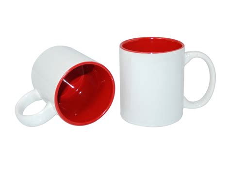 11oz Two Tone Color Mugs Red 36 Case Bestsub Sublimation Blanks Sublimation Mugs Heat Press
