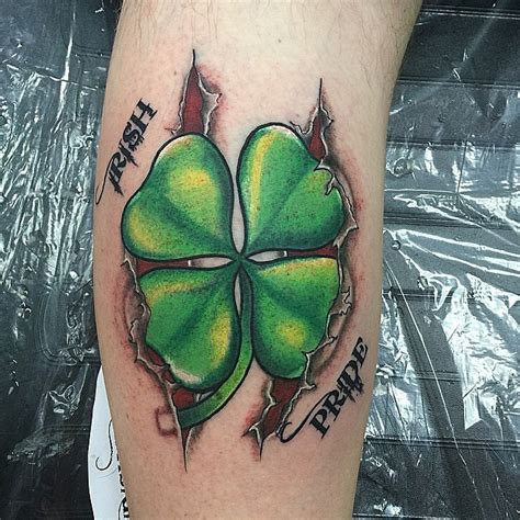 70 Best Four Leaf Clover Tattoo Ideas And Designs Lucky