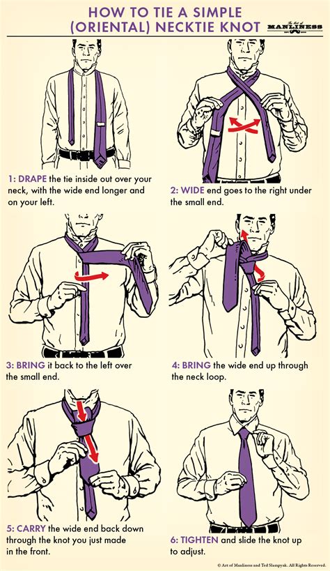How To Tie The Simple Necktie Knot The Art Of Manliness