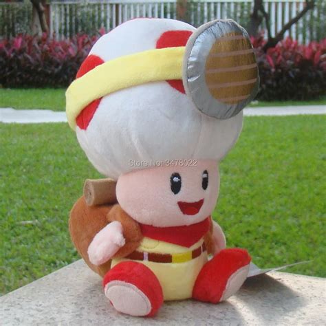 Cute Captain Toad 7 Super Mario Bros Plush Toy Backpack Treasure