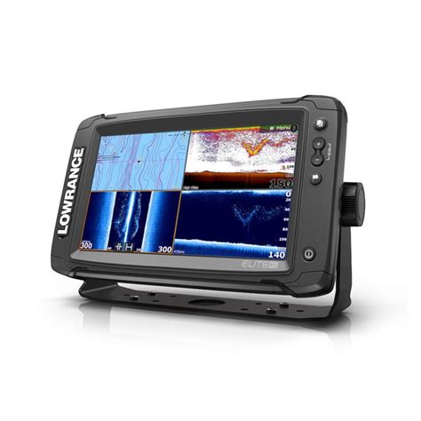 Totalscan thru hull transducer with low and high chirp. Elite-9 Ti TotalScan C-Map | Fishfinder & Chartplotter ...