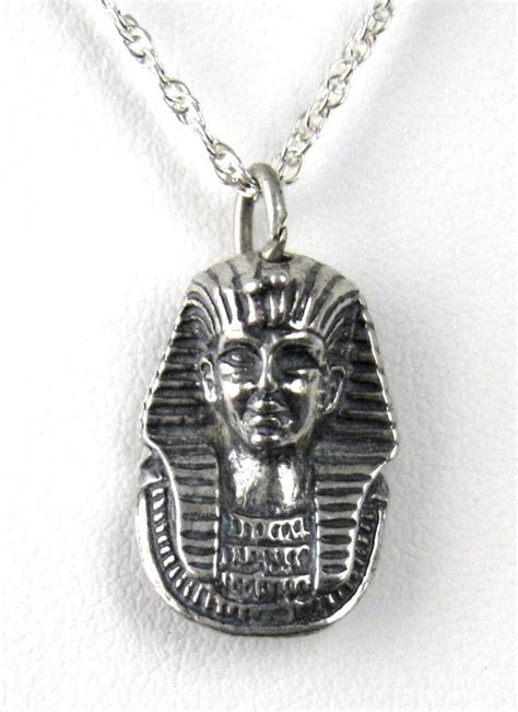 Necklace King Tut Sterling Silver King Tutankhamun Pendant On Chain