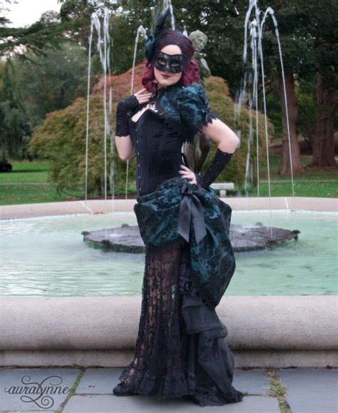 Dark Allure Custom Gothic Masquerade Ball Gown Auralynne