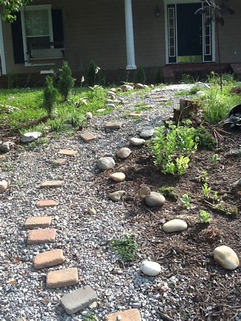 Dry Creek Bed In Front Yard 6 14 14 Front Yard Dry Creek Bed Outdoor