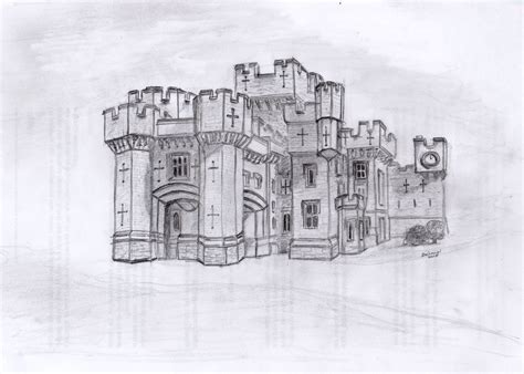 Castle Pencil Drawing At Explore Collection Of