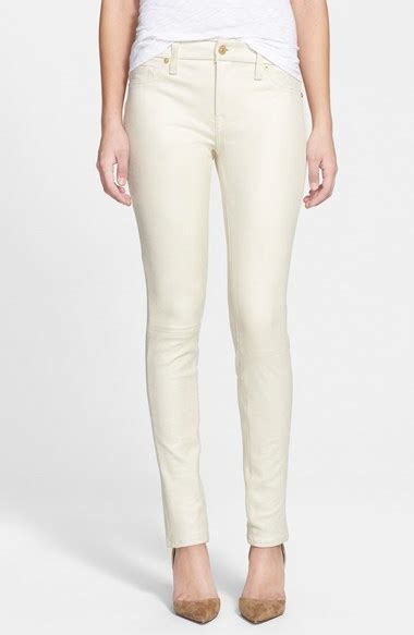 7 For All Mankind The Skinny Faux Leather Skinny Pants 198