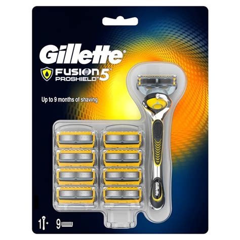 gillette fusion proshield flexball manual razor 8 blade pack from ocado