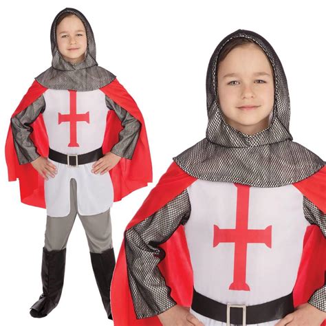 Boys Crusader Knight Fancy Dress Costume By Bristol Novelties Cc788