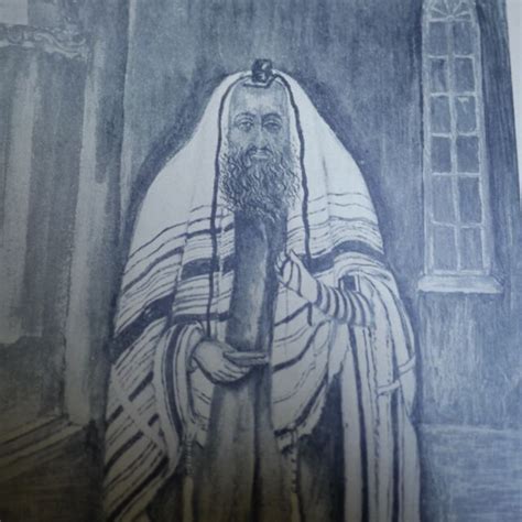 Pair Of Vintage Harry Daniels Orthodox Jewish Kohen Rabbi Priest Prints