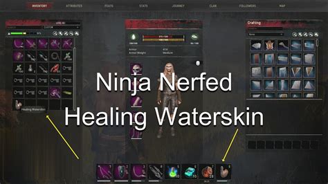 Conan Exiles Healing Waterskin Ninja Nerfed Youtube